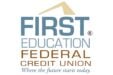 First Education Federal Credit Union logo with slogan 'Where the future starts today