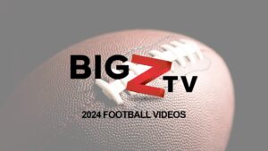 Big Z TV logo over a large football
