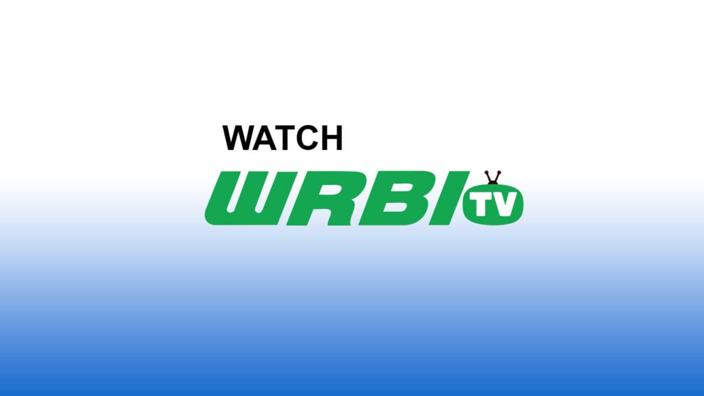 Watch WRBI-TV Streaming Logo with Gradient Background