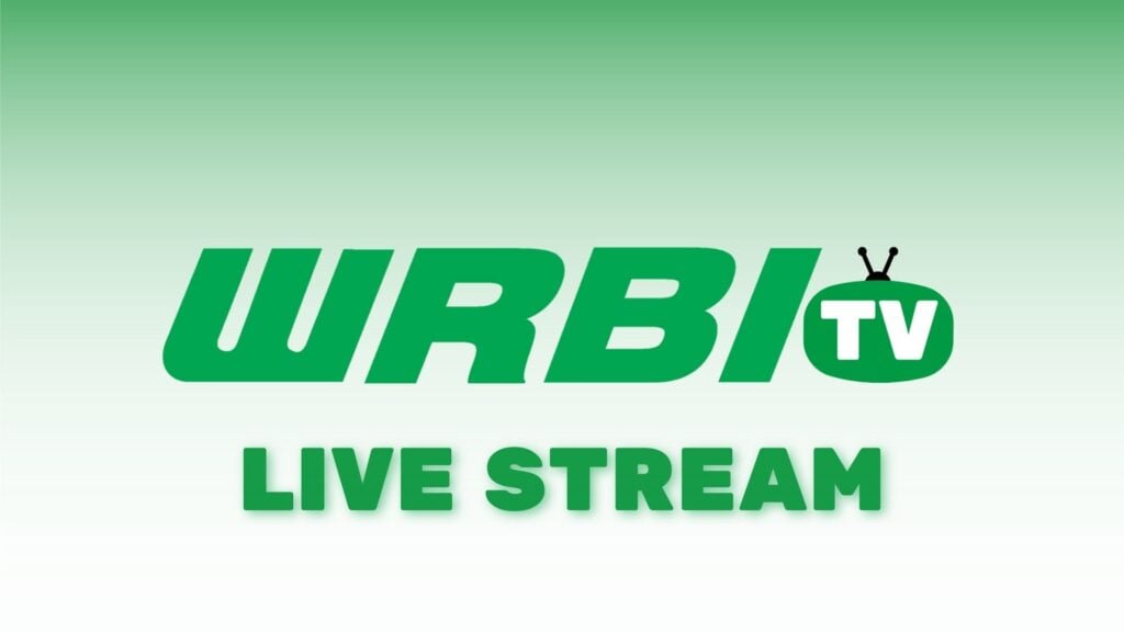 WRBI-TV logo with green gradient background
