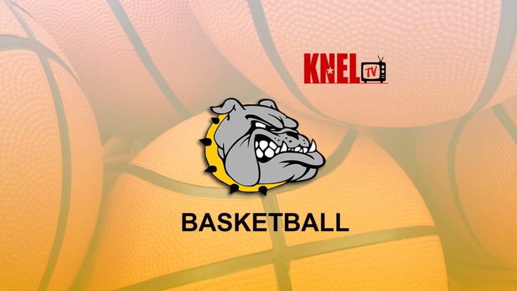 KNEL tv Brady Bulldogs Basketball Graphic