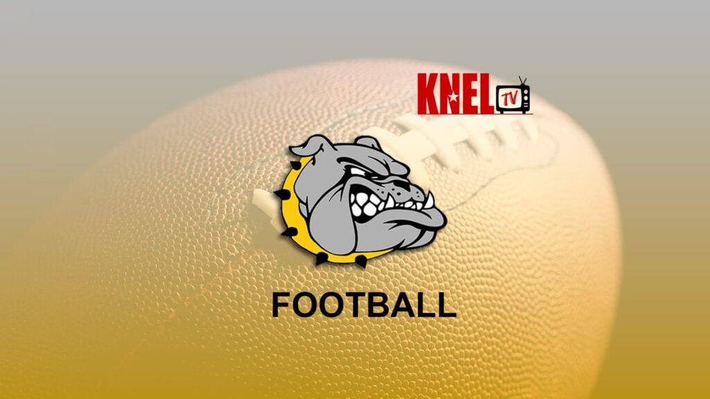KNEL tv Brady Bulldogs Football Graphic